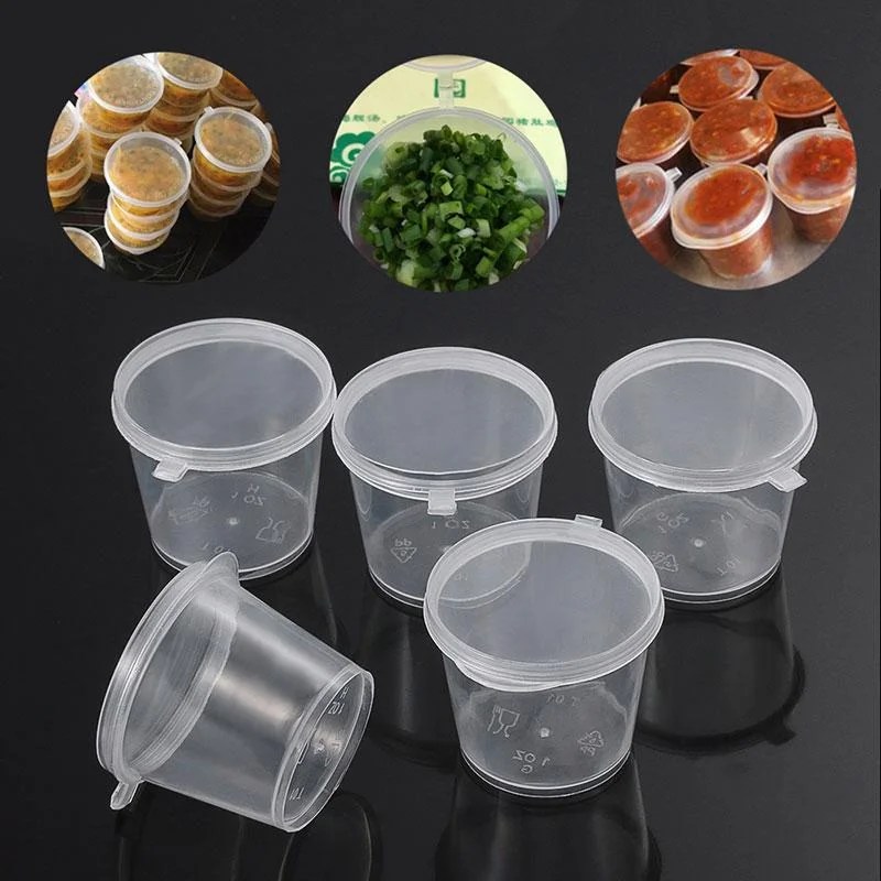 Reuse And Recycle Plastic Dipping Sauce Cups
