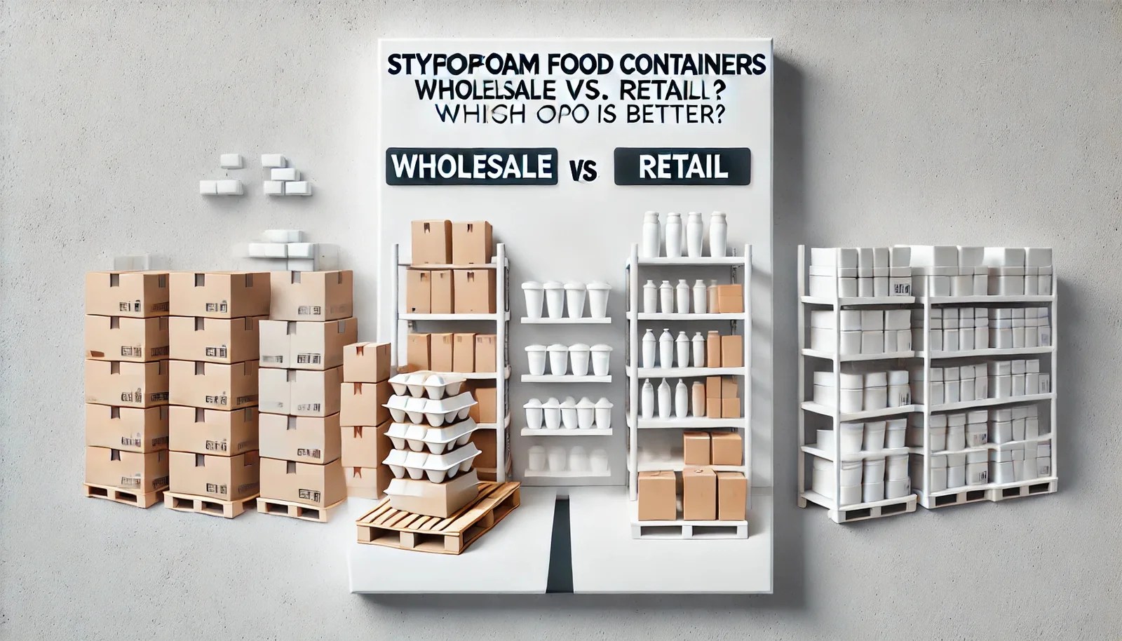 Styrofoam Food Containers Wholesale vs. Retail: Which Option Is Better?