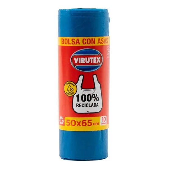 Bolsa de Basura con Asas Virutex 55x65 10un