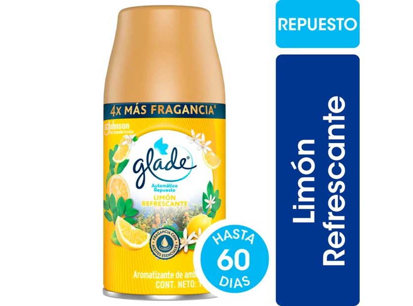 Limón Refrescante Glade 270cm³ Automático Repuesto