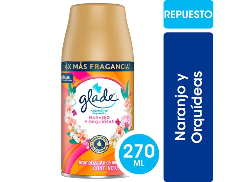 Naranjo y Orquídeas Glade 270cm³ Automático Repuesto