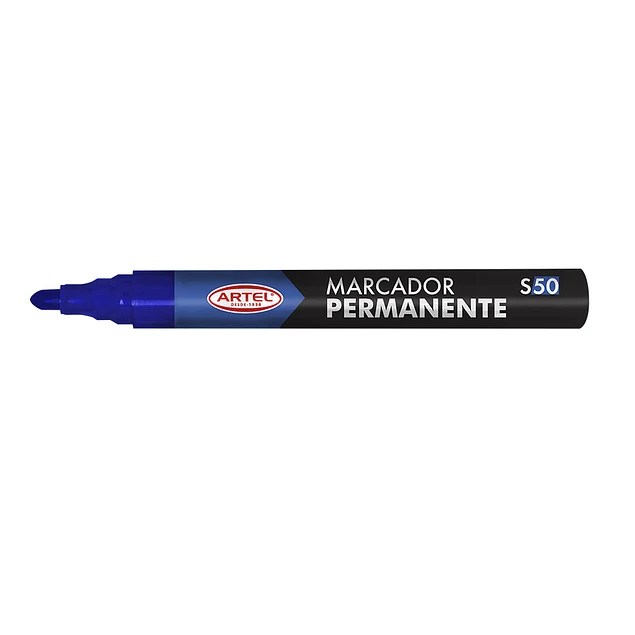 PLUMON PERMANENTE PUNTA REDONDA AZUL ARTEL