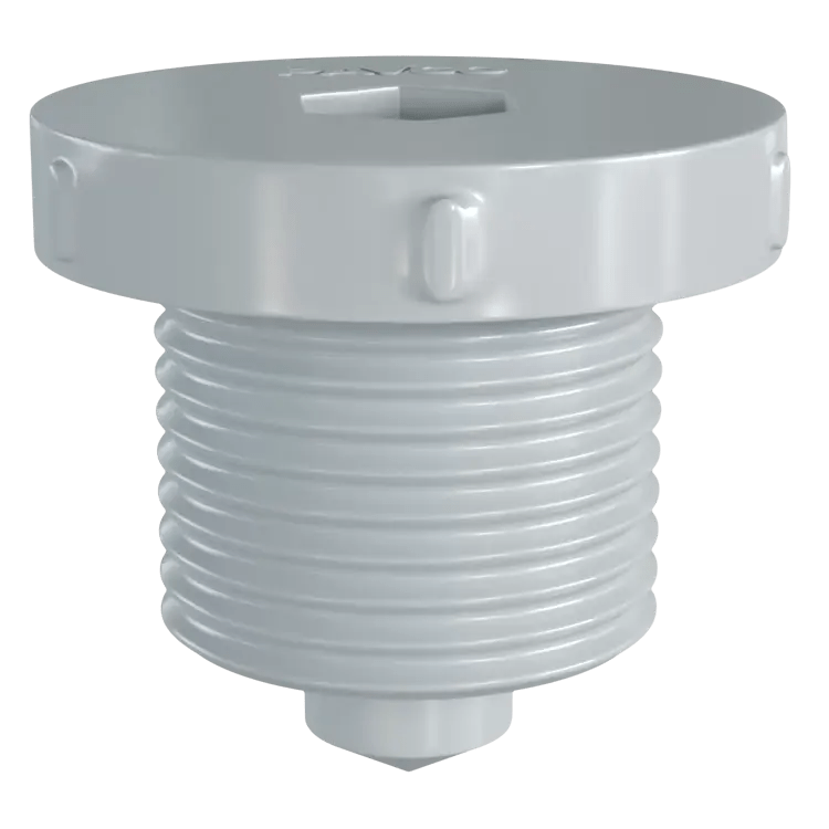 Tapón macho con rosca