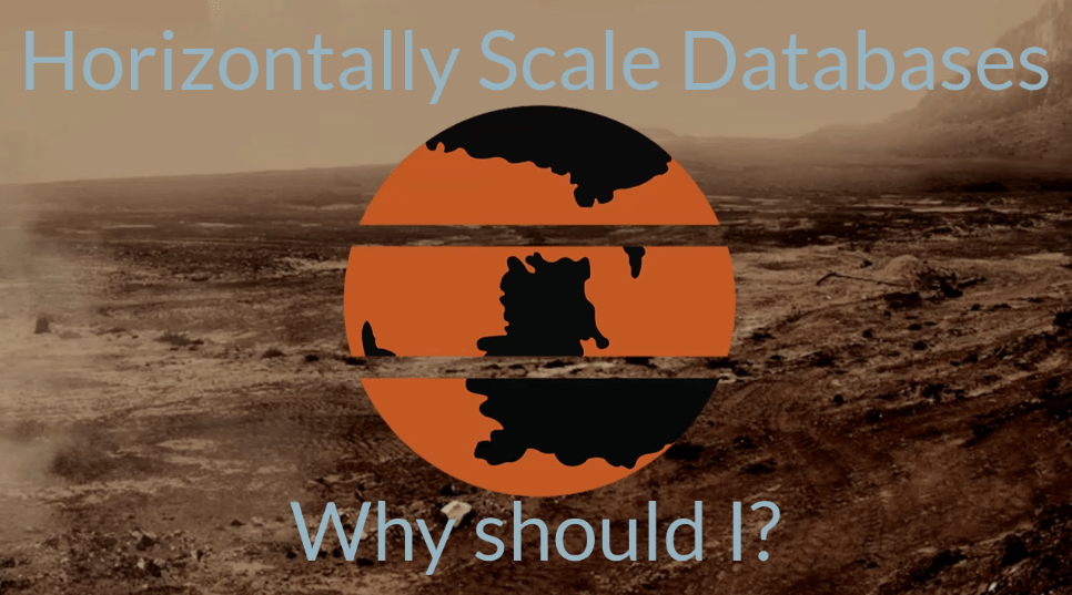 Horizontally scaling databases