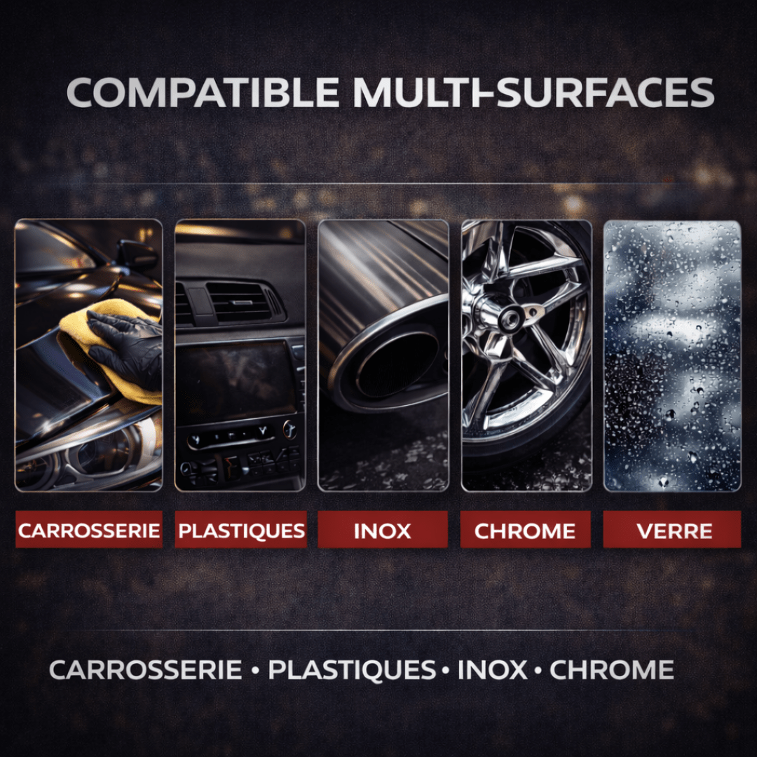 nettoyant lustrant sans rinçage voiture compatible multi-surfaces