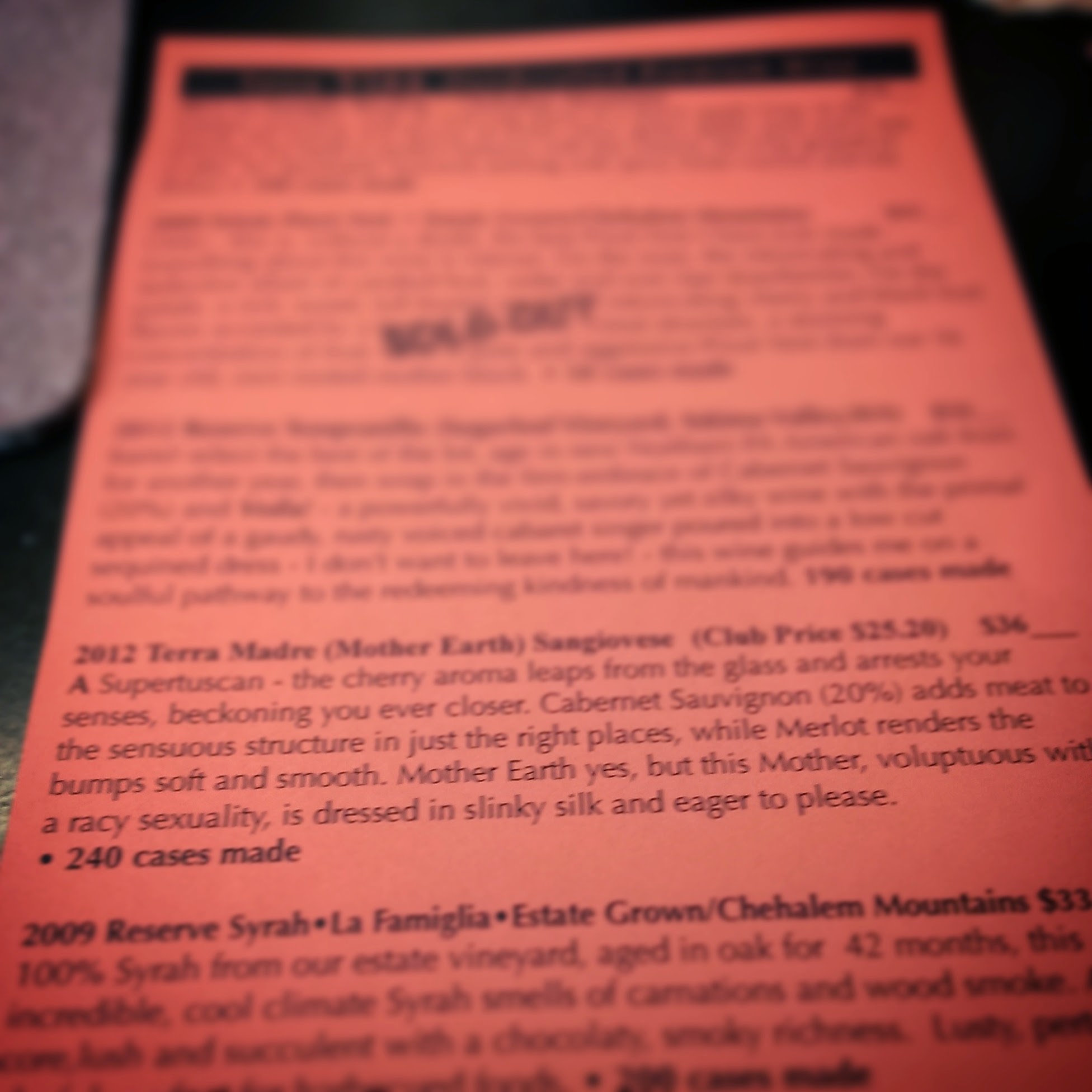 Definitely the worst wine we tried in Willamette, but with the best description #slinkysilk