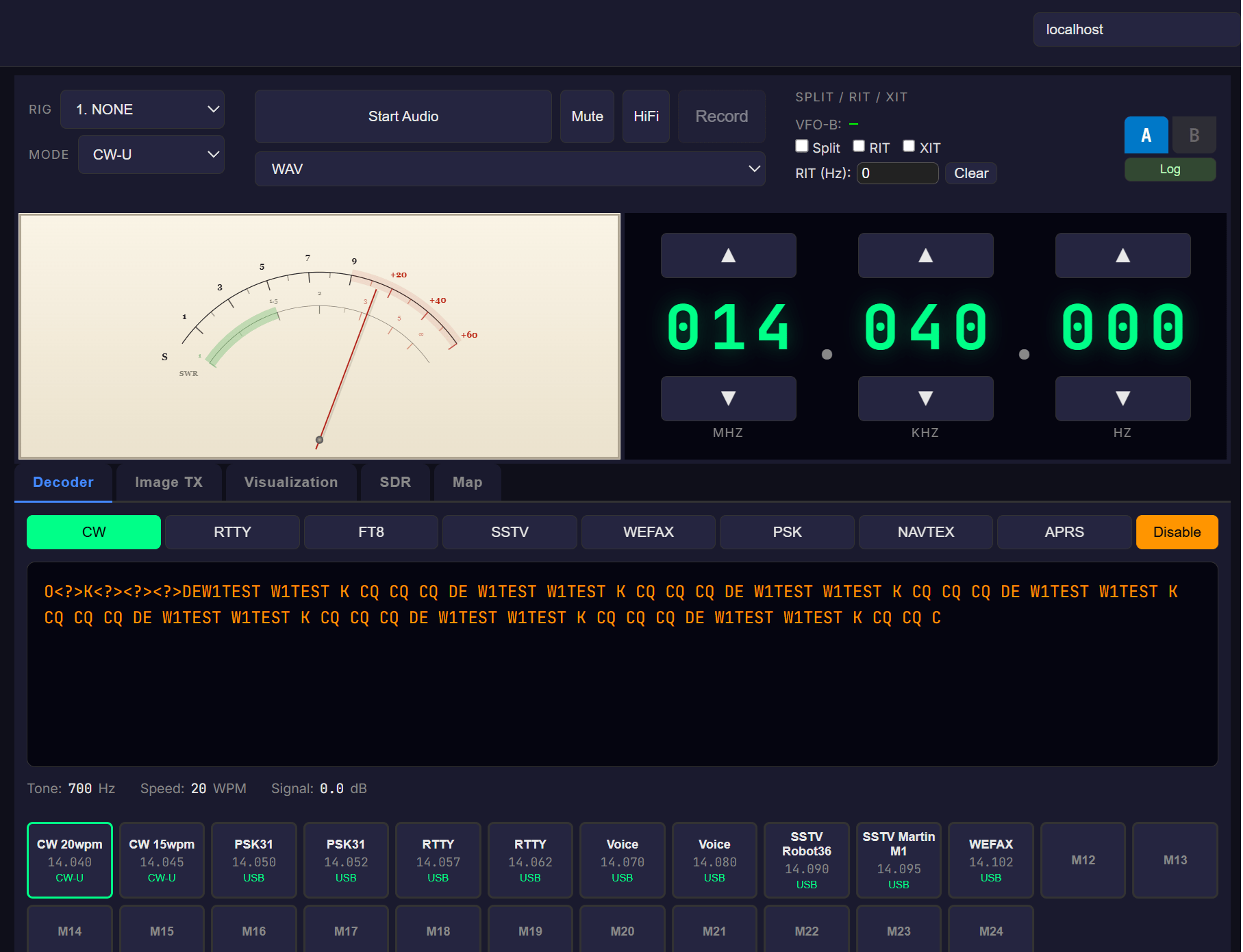 Web client digital decoder