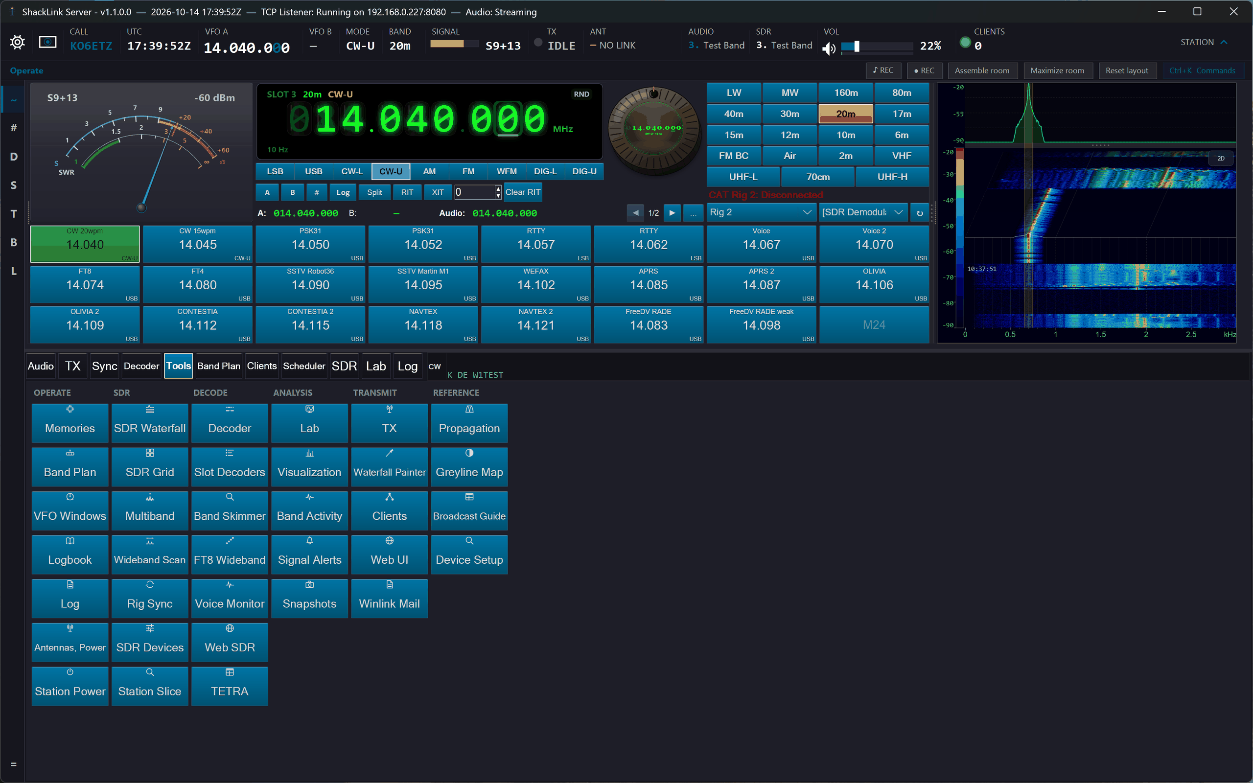 Tools tab