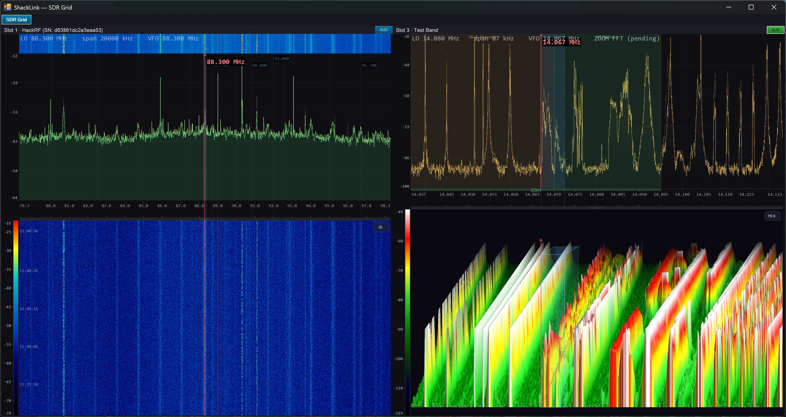 SDR grid popout