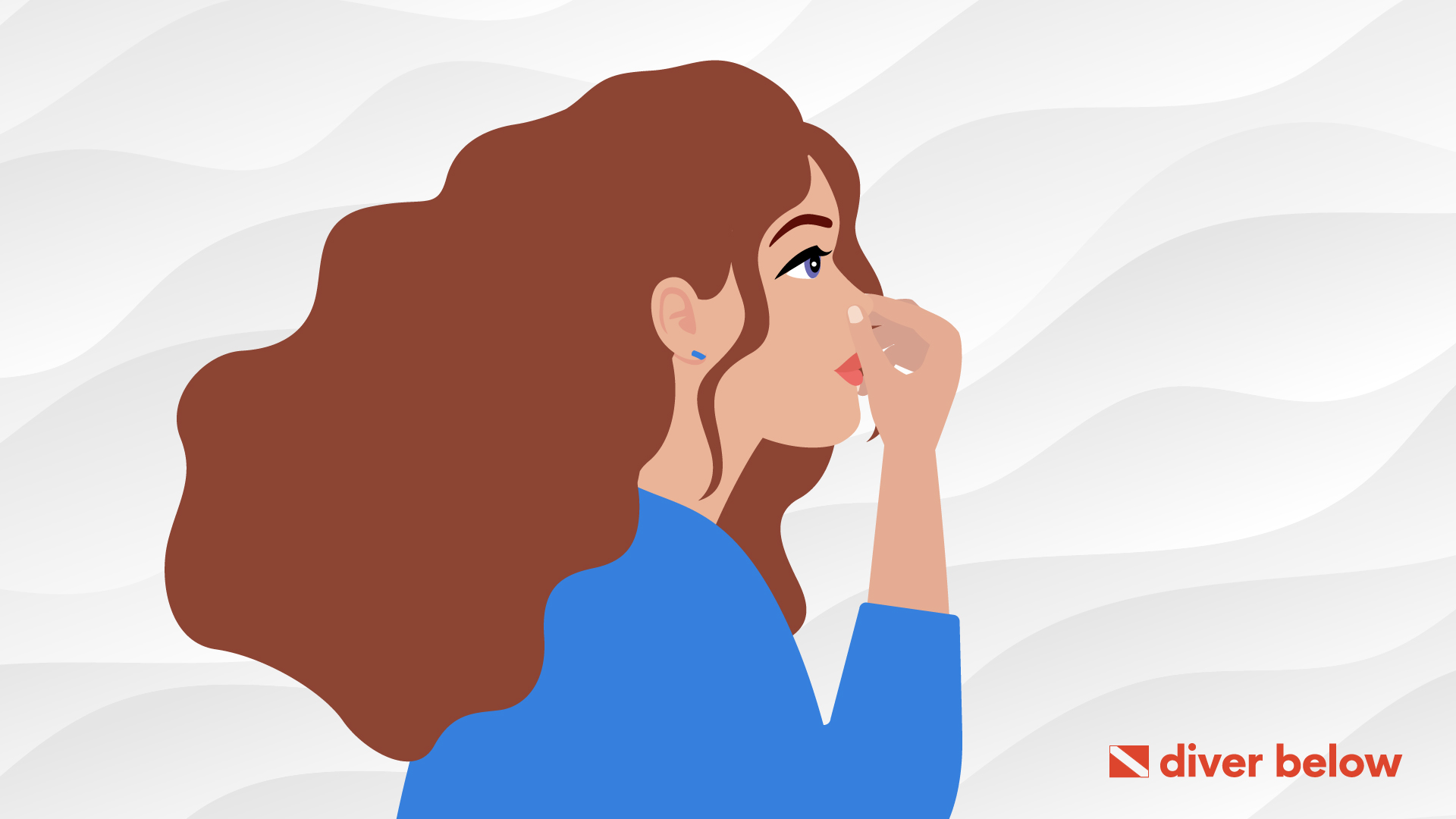 vector graphic showing how to pop your ears