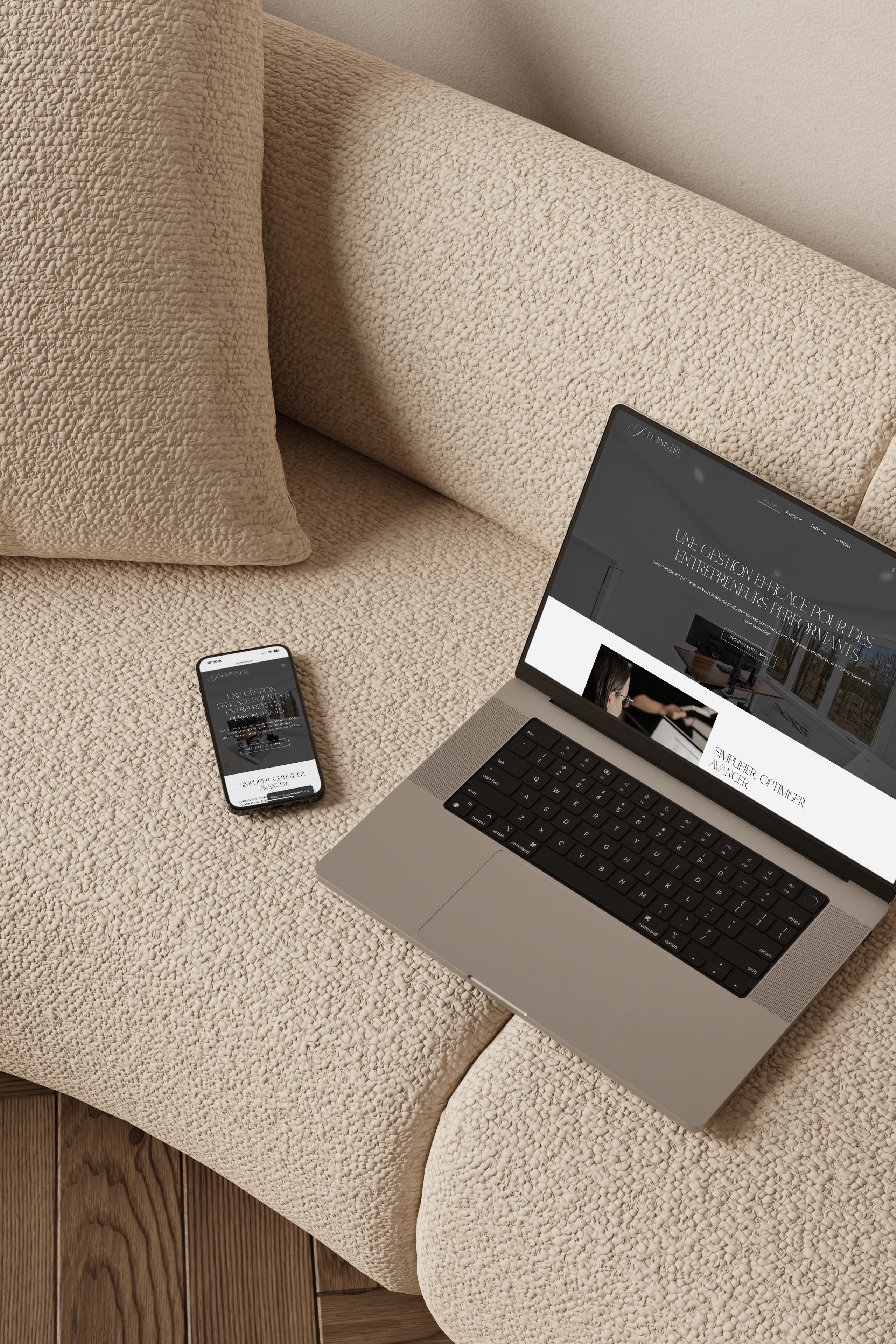 Conception de site web Jadministre