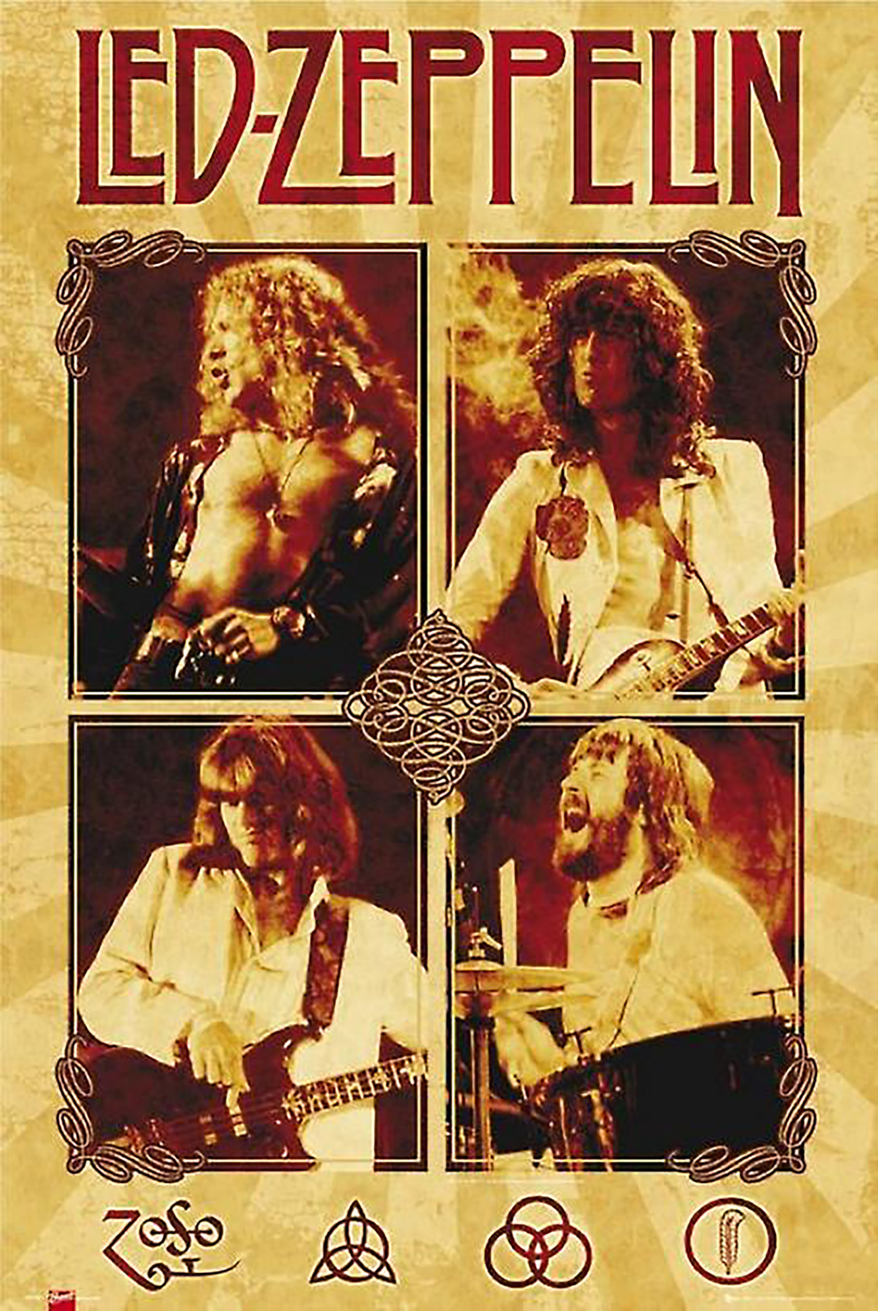 Led Zeppelin Music Poster Iron On Transfer 17 Divine Bovinity Design
