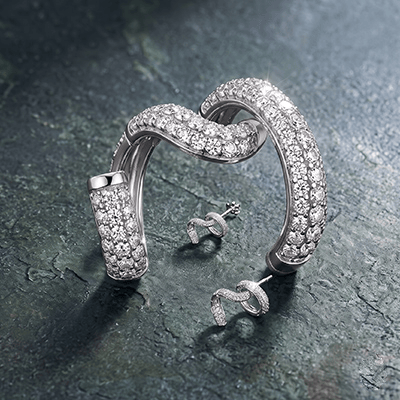 silver earrings