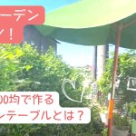 【秋のガーデンDIY】100均アイテムで作るガーデンテーブル/ペイントした廃材でパンジーの寄せ植え/結束＆結束でおしゃれな多肉タワーをDIY！