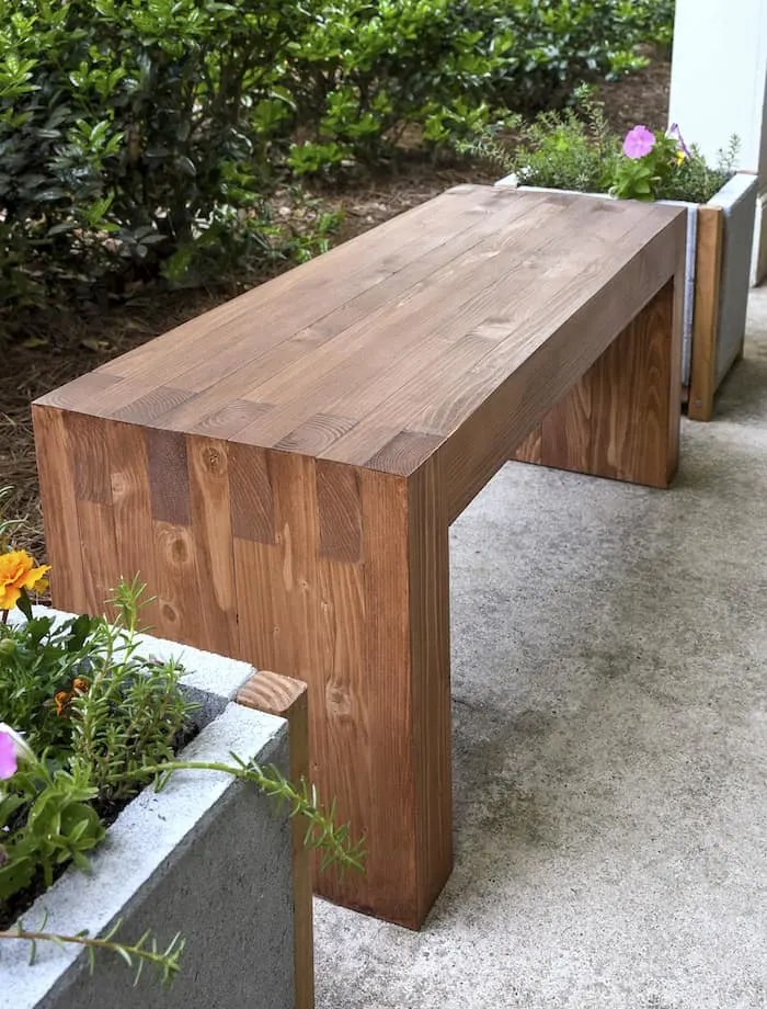 Diy Outdoor Bench Inspired By Williams Sonoma So Easy Diy Candy