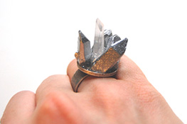 Spiky Crystal Ring