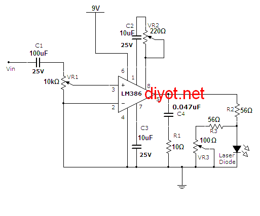 Laser-Communication-project-circuit-schematic-using-LASER-diode-and-LM386-low-voltage-audio-amplifier_Transmitter-circuit (1)