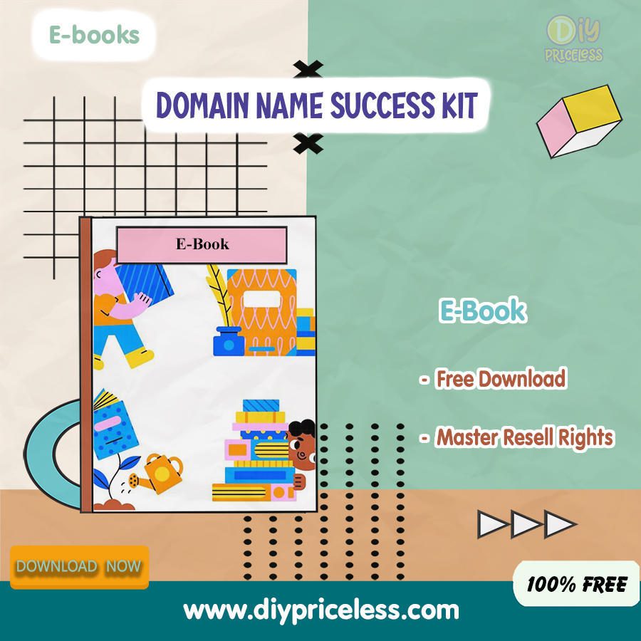 Make Money Online Domain Name Success Kit 2024 / Free Download E-book + Reseller
