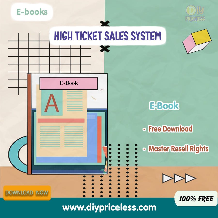 How To Earn by System of High Ticket Sales 2024 / Free Download E-book + Reseller