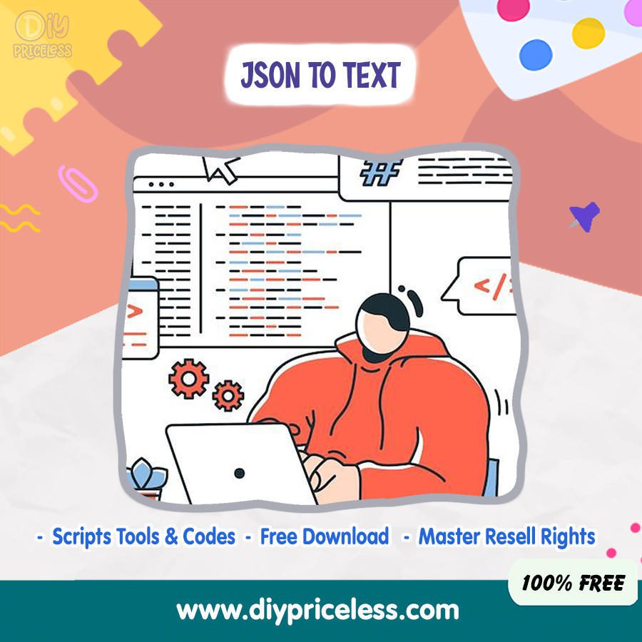 JSON to Text Converter Tool 2024: Easily Convert JSON code to Text by Using this Tool and Earn Money Online