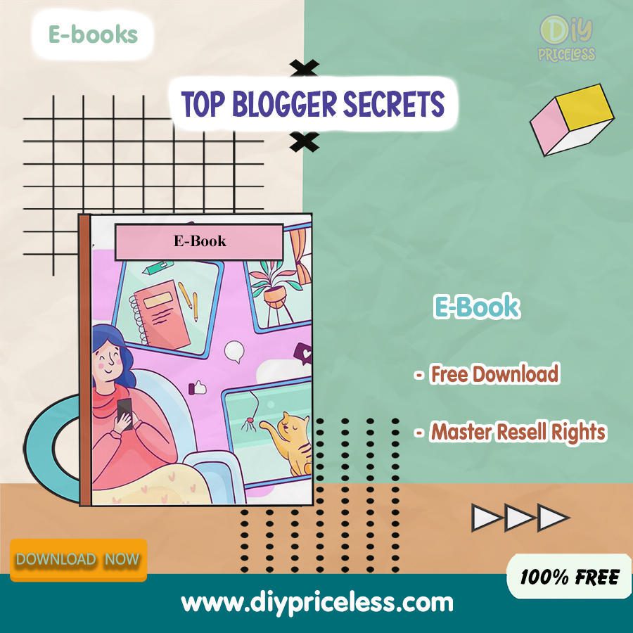 &ldquo;Top Blogger Secrets&rdquo; helps you to start a home based online business and you will make money much more than ever 2024 / Free Download E-book + Reseller