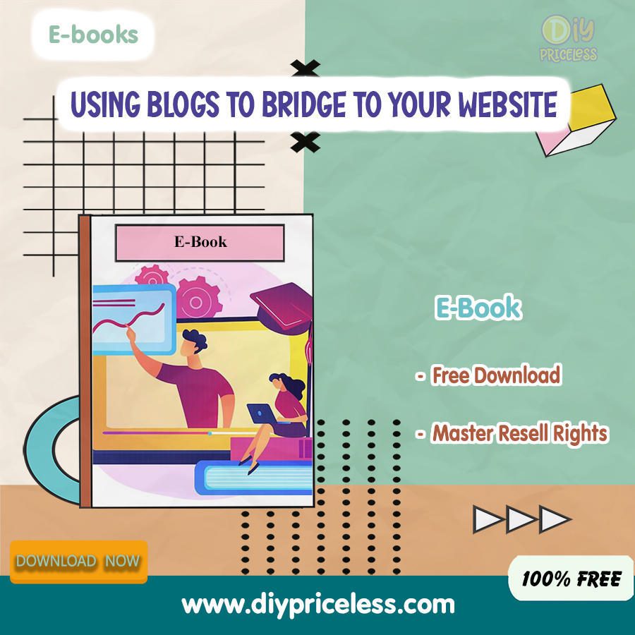 Easy Earning by Using Blogs To Bridge To Your Website 2024 / Free Download E-book + Reseller