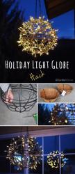 lights diy christmas globe string hack cool holiday lighting tree decoration hanging easy project wooden garden projects instructions wire decor