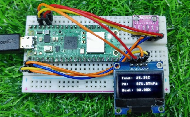 BME280 Sensor With Raspberry Pi Pico W Using MicroPython Code