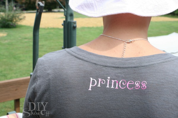 Iron On Vinyl t-shirt Tutorial at diyshowoff.com