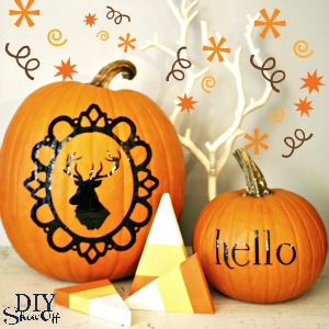 pumpkin vinyl decal tutorial