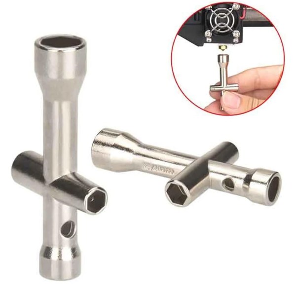 kf-S5f9a04400723444da58589c7418bce0aT 4 in 1 3D Printer Nozzle Tool M2 M2.5 M3 M4 Screw Nut Hexagonal Cross Wrench For E3D V5 V6 Bambu X1 P1 A1 Nozzle Mini Spanner