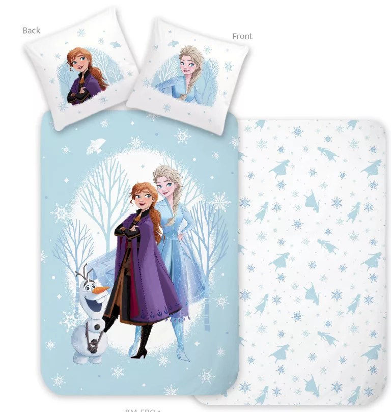 Disney Frozen Wonderland Kids Cotton Quilt Cover Set Toddler Bed Size