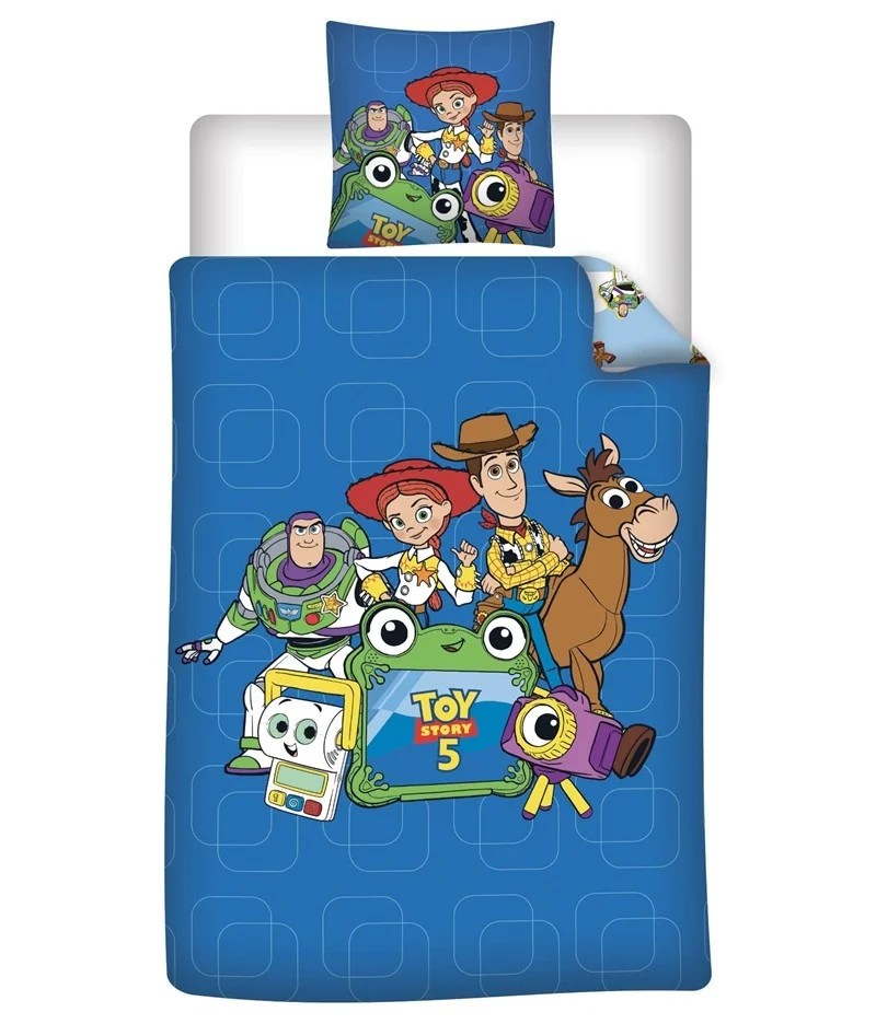 Disney Pixar Toy Story 5 Kids PolyCotton Quilt Cover Set - Single Bed Size