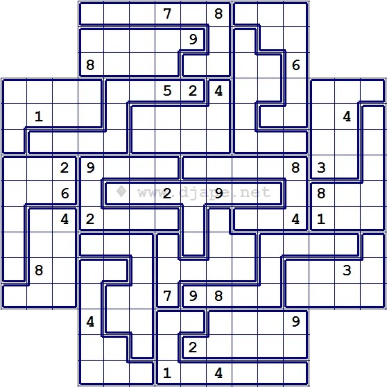 flower jigsaw sudoku puzzle sudoku variants 20121126 difficulty cool