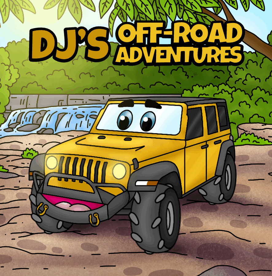Custom DJ's Off-Road Adventures Character Illustration - DJ's Off