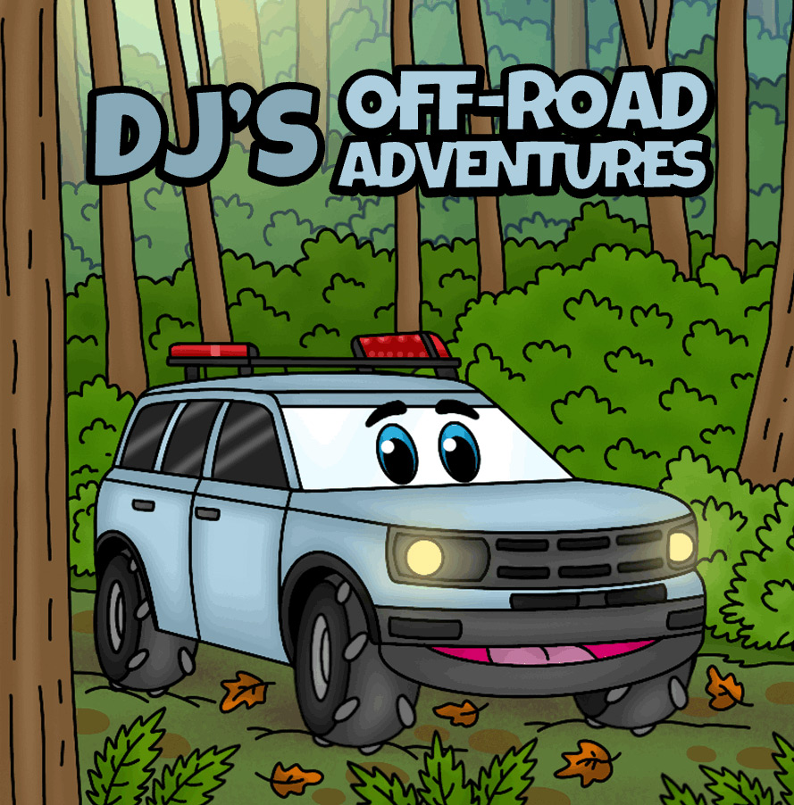 Custom DJ's Off-Road Adventures Character Illustration - DJ's Off