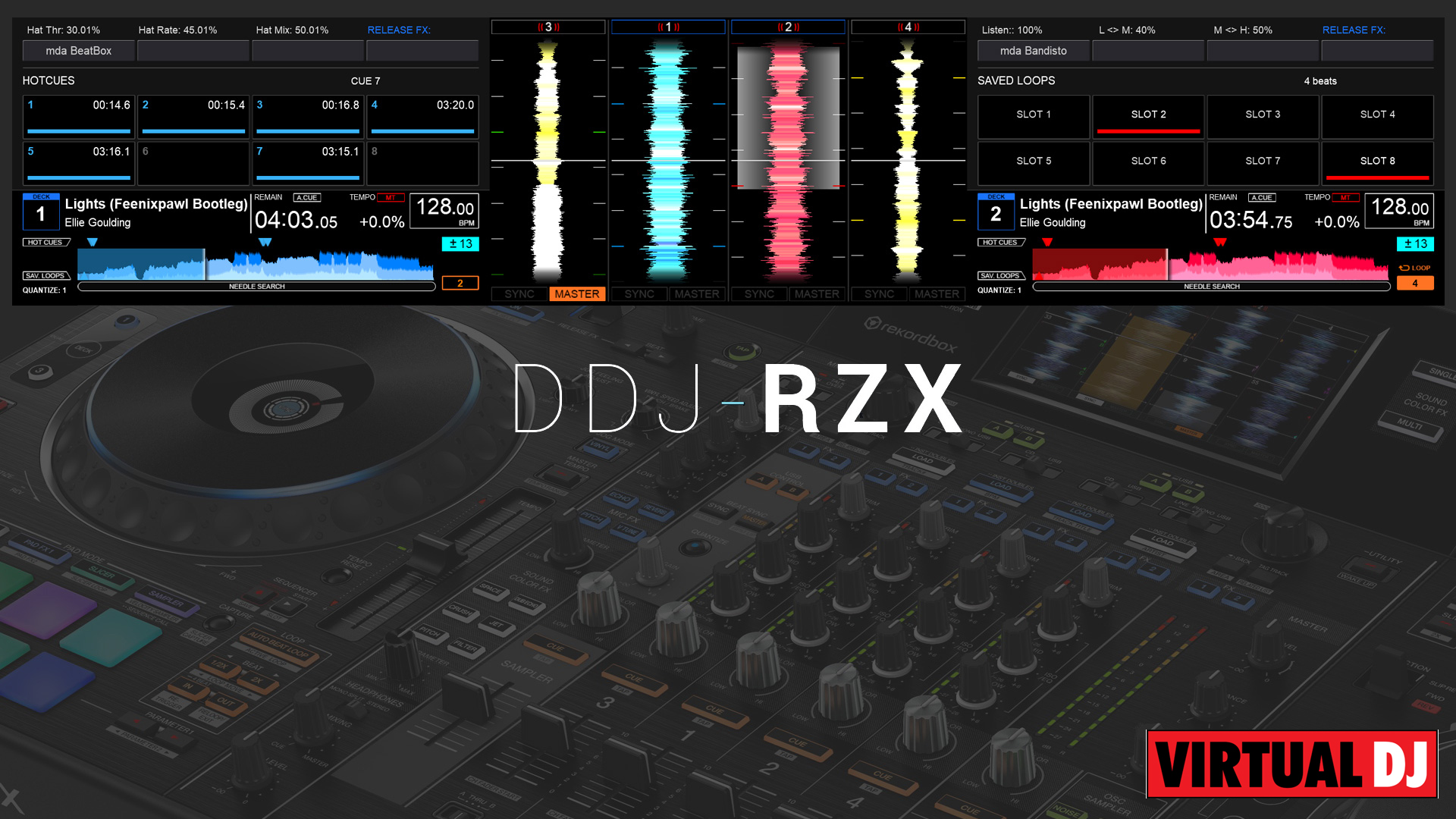 Pioneer DDJ-RZX Screens Plugin for Virtual DJ