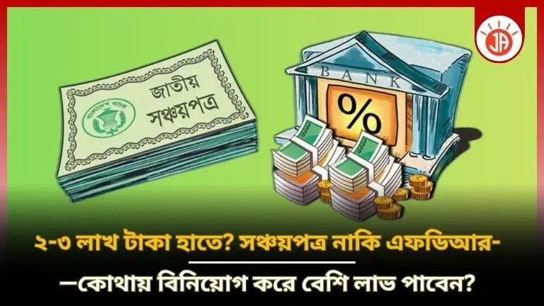 সঞ্চয়পত্র নাকি এফডিআর