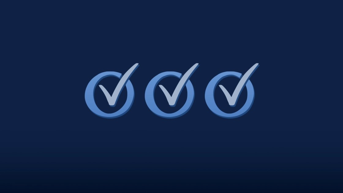 Three Checkmark List