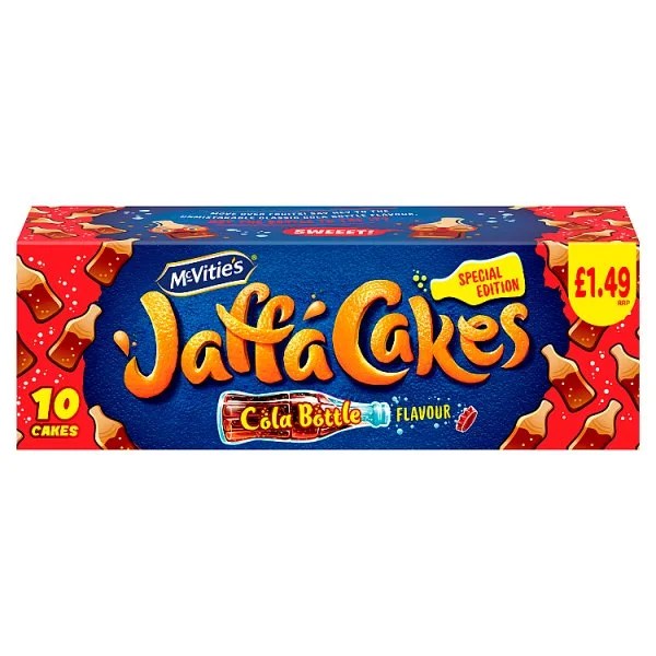 MCVITIES JAFFA CAKES COLA 10 CAKES