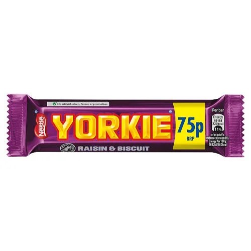 YORKIE RAISIN & BISCUIT 75P PM