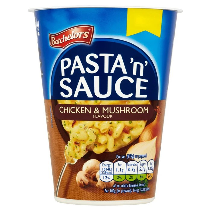 BATCHELORS PASTA N SAUCE POT CHICKEN & MUSHROOM PM