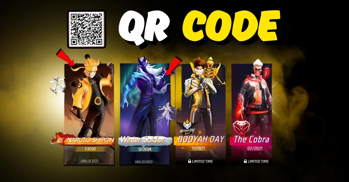 Free Fire Free Permanent QR Code