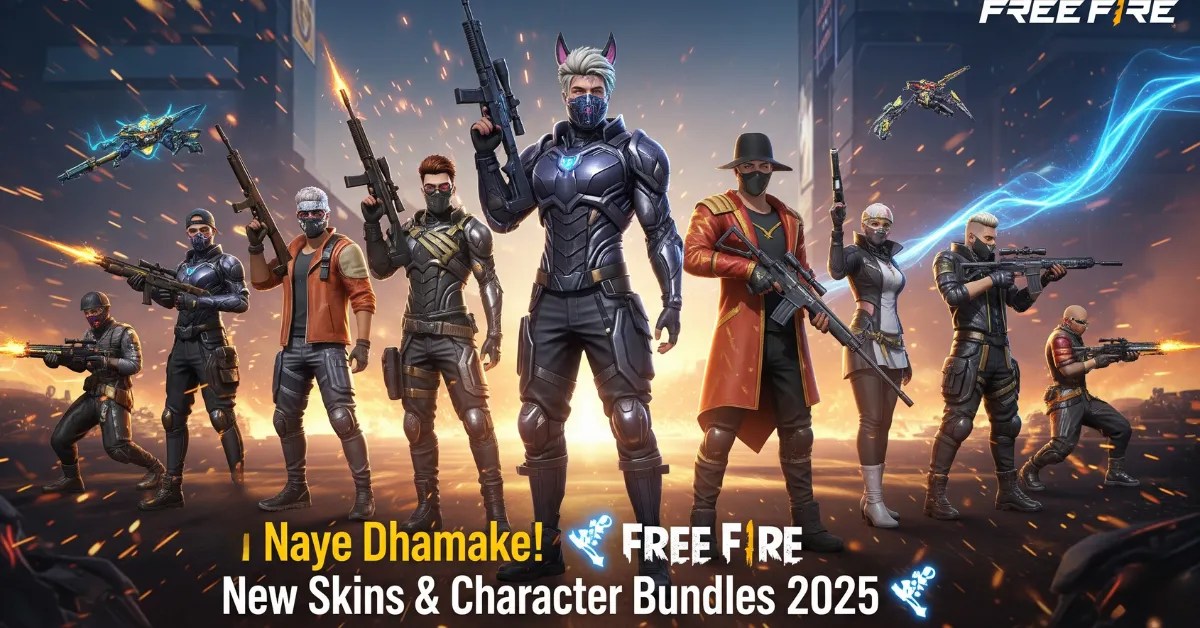 Free Fire New Skins And Characters Bundle 2025