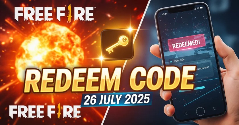 Free Fire Redeem Code 26 July 2025