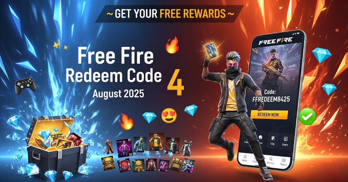 Free Fire Redeem Code 4 August 2025