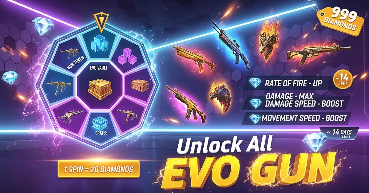 Evo Gun Skins in Free Fire 2025