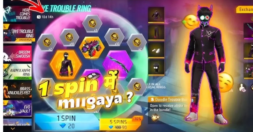 Free Fire Bye Trouble Ring Event