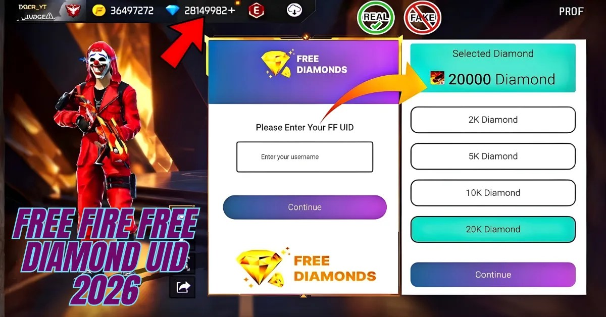 Free Fire Free Diamond UID 2026