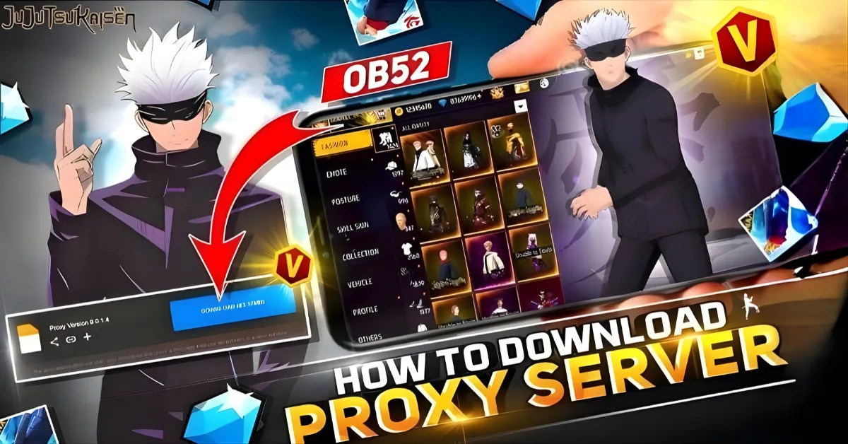 Download VIP Proxy Server Free Fire OB52